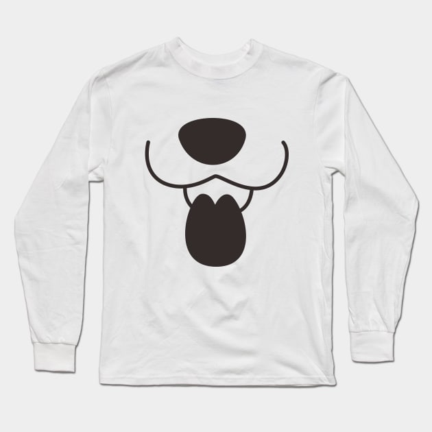 Funny dog face Long Sleeve T-Shirt by TeeZona